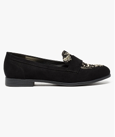 mocassins bout amande avec broderies dorees noir7672101_1