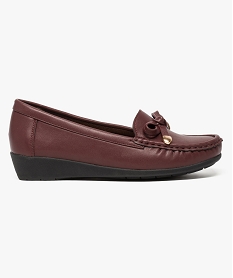 BALLERINE BLEU FONCE CHAUSSURE PLAT BORDEAUX