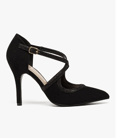 ROBE ROSE CHAUSSURE TALON NOIR