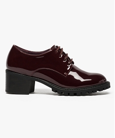 CHAUSSURE PLAT GRIS / BLEU CHAUSSURE TALON BORDEAUX VERNIS