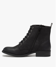 boots femme style rangers a zip noir7679301_3