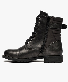 bottines motardes metallisees gris7679601_3