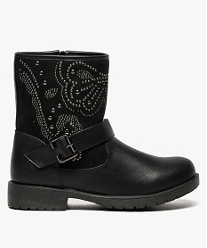 GEMO Boots rock bimatières avec clous décoratifs noir standard