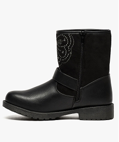 boots rock bimatieres avec clous decoratifs noir7681301_3