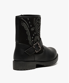 boots rock bimatieres avec clous decoratifs noir7681301_4