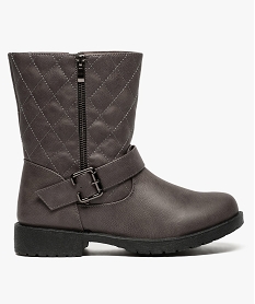 GEMO Bottes motardes zippées gris standard