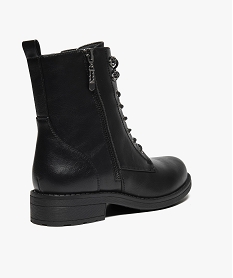 bottines femme style rangers a zip decoratif noir bottines et boots7682601_4