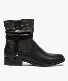 ROBE IMPRIME BOOTS NOIR