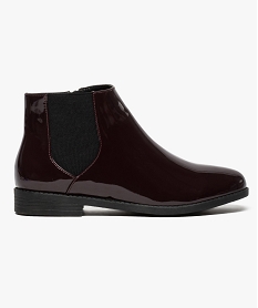 GEMO Chelsea boots vernis Rouge