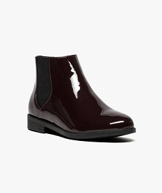 chelsea boots vernis rouge7683501_2