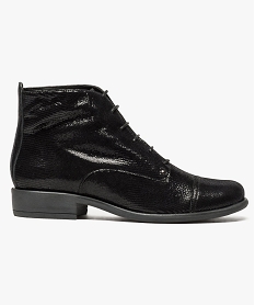 HOMEWEAR VERT BOOTS NOIR BRILLIANT