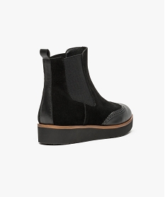 chelsea boots en cuir avec semelle plateforme noir7685201_4