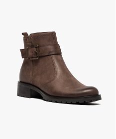 boots casual zippes brun7685701_2