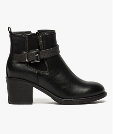 GEMO Chelsea boots à talon avec boucle décorative noir standard