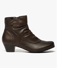 MULE GRIS BOOTS MARRON