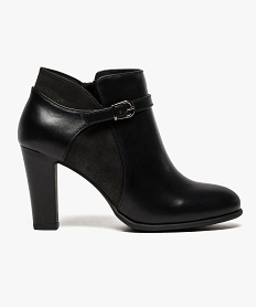 GEMO Low boots à boucle avec empiècements irisés Noir