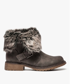 GEMO Boots à boucle avec doublure Brun