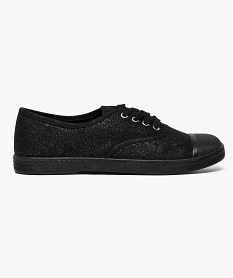 GEMO Tennis basse en toile irisée fermeture lacets noir standard