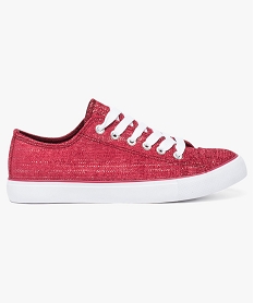 GEMO Tennis basses en maille brillante Rouge