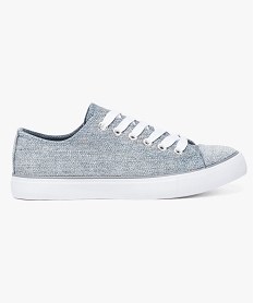 GEMO Tennis basses en maille brillante bleu standard