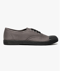 GEMO Tennis basse en toile irisée fermeture lacets gris standard