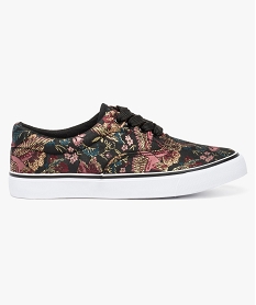 GEMO Sneakers basses motif dinspiration japonisante noir standard