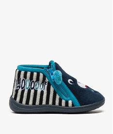 chaussons bebe garcon avec broderie ours et oreilles en relief bleu7698001_1