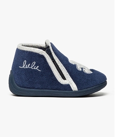 chaussons en velours bebe - lulucastagnette bleu7698601_1