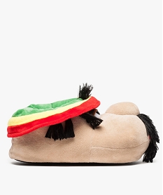 GEMO Chaussons Rasta pour homme Beige