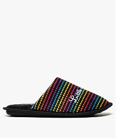 GEMO Chaussons femme forme mule à motifs cœurs - Little Marcel Multicolore