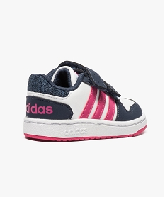 basket basse tricolore a scratchs - adidas hoops 2.0 cmf blanc7711101_4