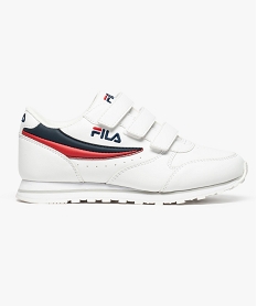 GEMO Sneakers basses à scratchs - Fila Orbit Velcro Blanc