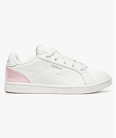 GEMO Baskets basses à lacets avec talon contrastant - Reebok rose chine
