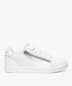 GEMO Baskets basses unies avec zip sur le dessus - Reebok blanc standard