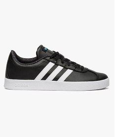 tennis basse lacee a bandes contrastantes - adidas gazelle vl court noir7716501_1