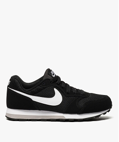 GEMO Baskets garçon en mesh fermeture lacets - Nike MD Runner Noir