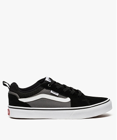 tennis garcon a lacets dessus toile et cuir suede - vans noir7718001_1