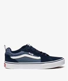 tennis garcon a lacets dessus toile et cuir suede - vans bleu7718101_1