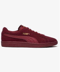 tennis monochrome en cuir - puma smash v2 rouge7718901_1