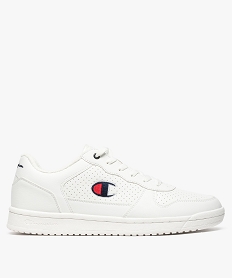 GEMO Baskets homme basses unies à lacets - Champion Chicago Low Blanc