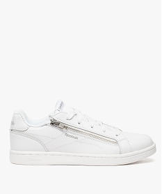 GEMO Basket femme avec touches vernies et zip - Reebok Blanc