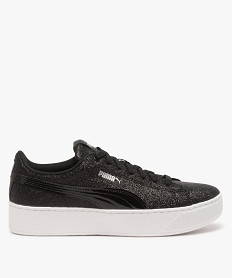 GEMO Basket femme pailletée épaisse semelle - Puma Noir