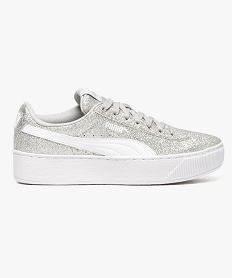 baskets pailletees pour femme avec semelle plateforme - puma gris7723901_1