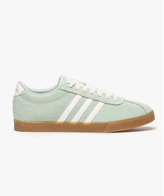 GEMO Tennis femme dessus cuir suédé - Adidas Courtset gris standard
