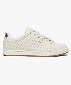 GEMO Baskets femme tige basse avec côtés perforés - Ellesse Beige