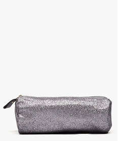 GEMO Trousse ronde à paillettes Gris