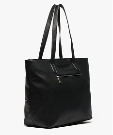 sac shopping texture a pompon noir7734301_2