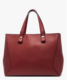 sac cabas double compartiment en faux-cuir rouge7734601_1