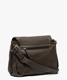 sac femme forme besace avec details zippes marron standard7740601_2