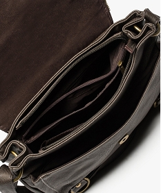 sac femme forme besace avec details zippes marron standard7740601_3